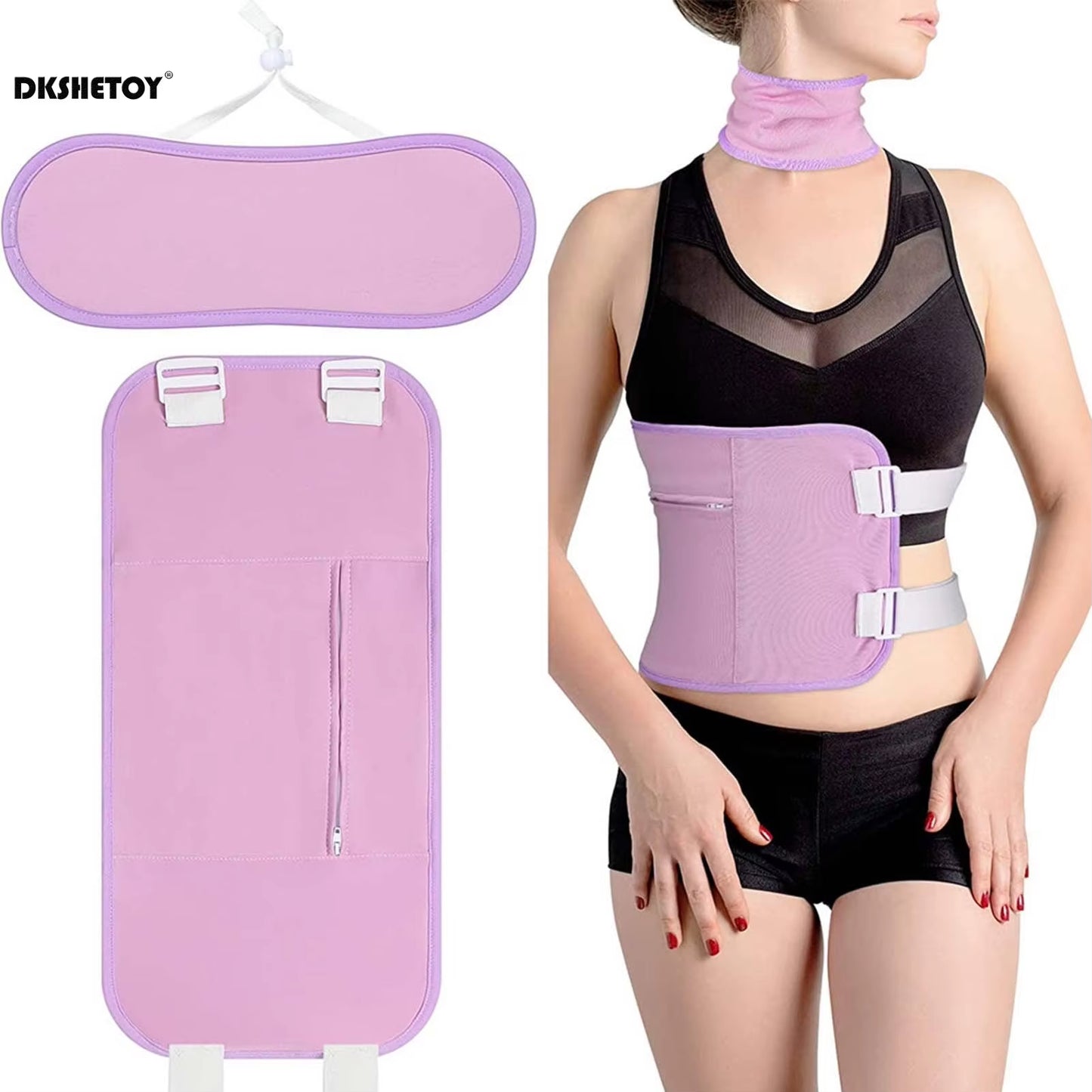 Waist Neck Castor Oil Pack Neck Waist Oil Pack Set Compression Kit Health Practical Waist Neck Wrap Liver Abdomen Muscles