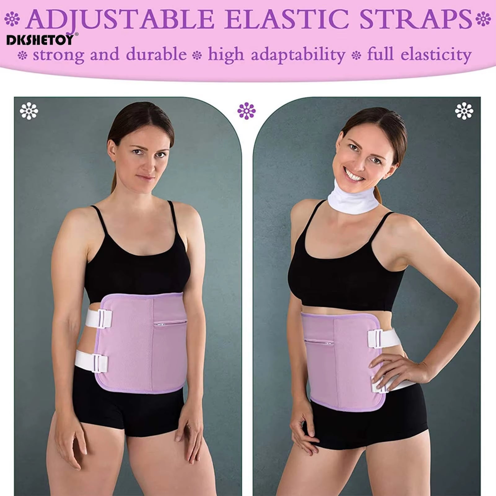 Waist Neck Castor Oil Pack Neck Waist Oil Pack Set Compression Kit Health Practical Waist Neck Wrap Liver Abdomen Muscles